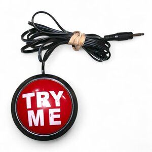 Small Try Me Button Animatronics Lowes Home Depot Spirit Halloween Prop Animated